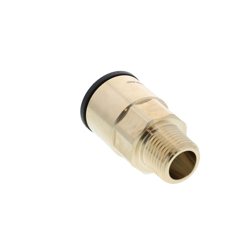 John Guest Lead-Free ProLock Brass Male Connector NPT - 3/4 CTS x 1/2 NPT