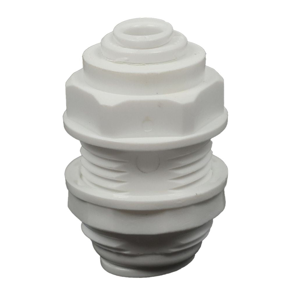 Bulkhead Union Acetal 1/4 qc x 3/8 qc