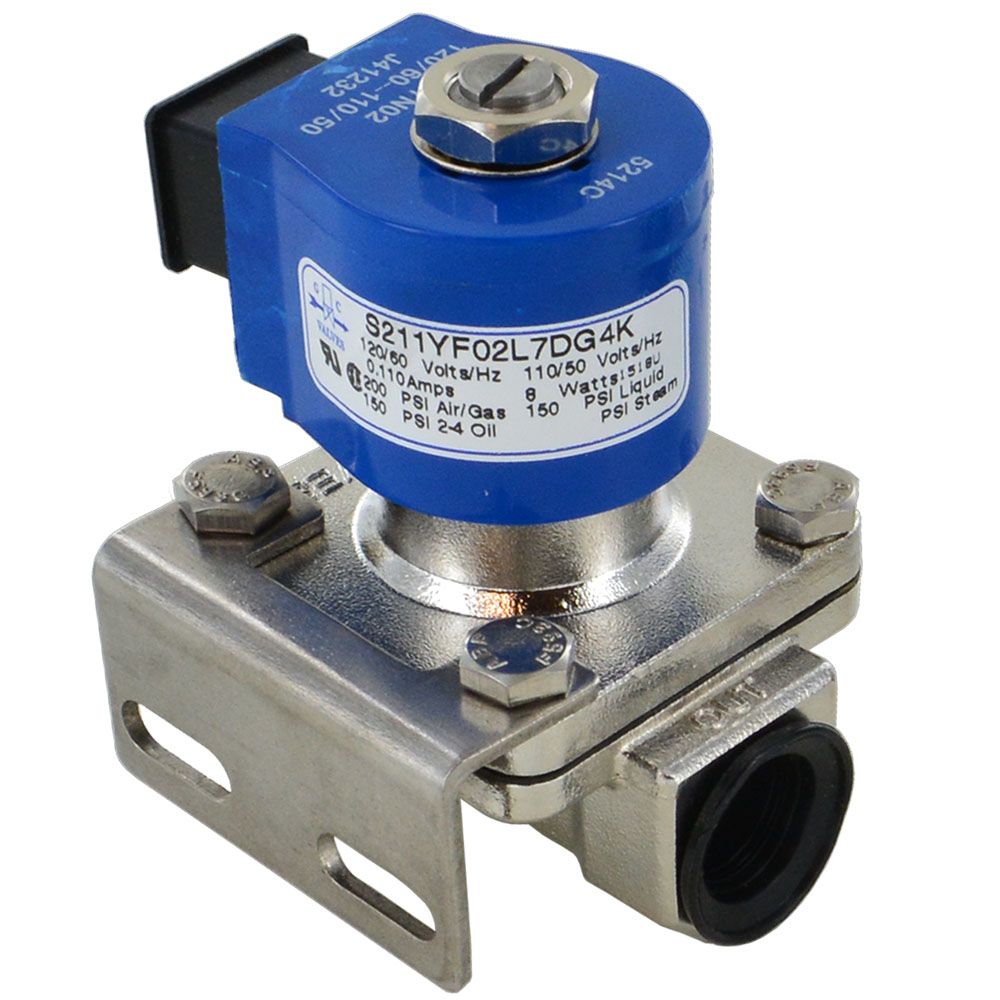 GC Valves S211YF02L7DG4K Solenoid Valve Normally Closed 1/2" NPT 110v