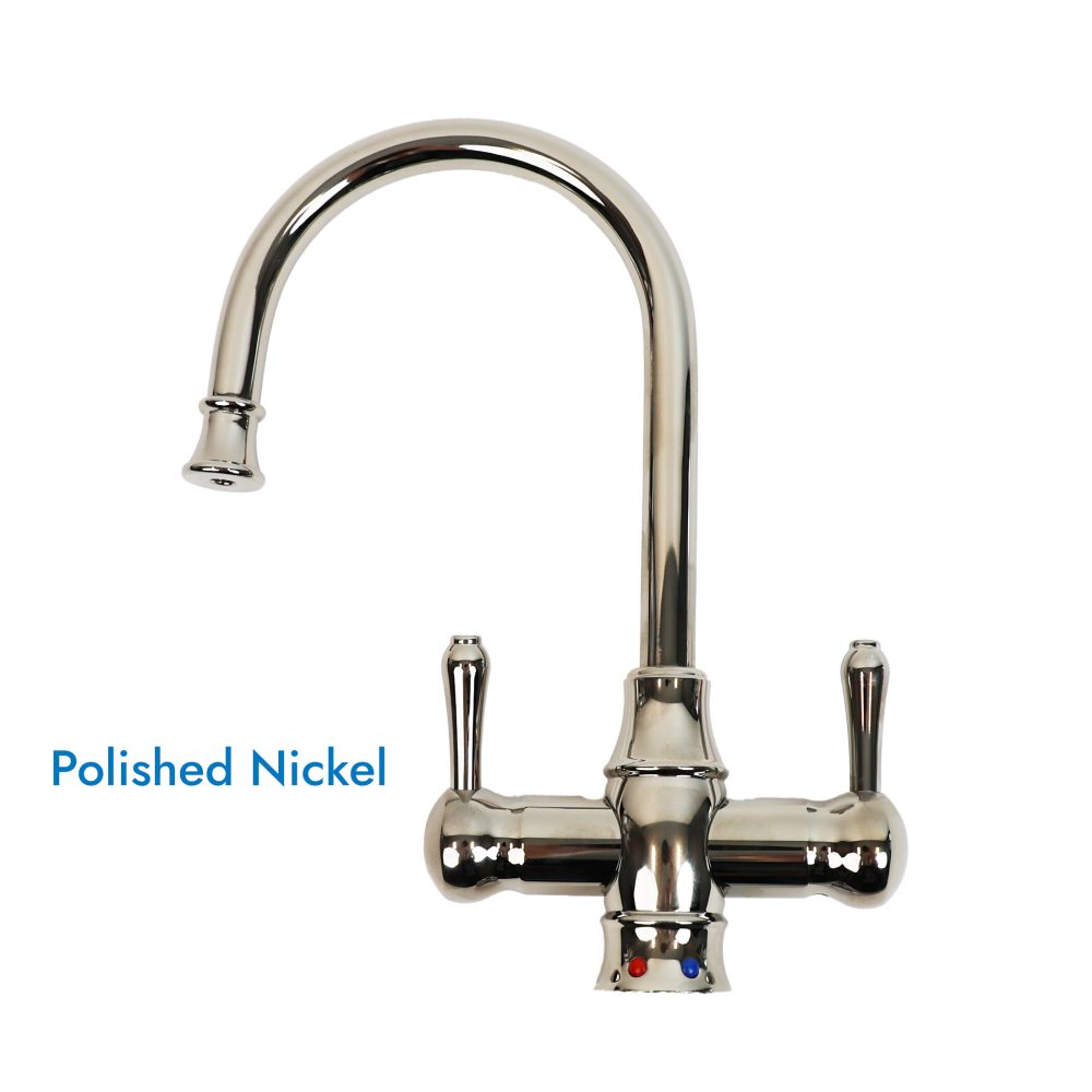 Mountain Plumbing MT1851-NL Traditional Hot & Cold Water Dispenser w/ Bottle Spout & Curved Handles