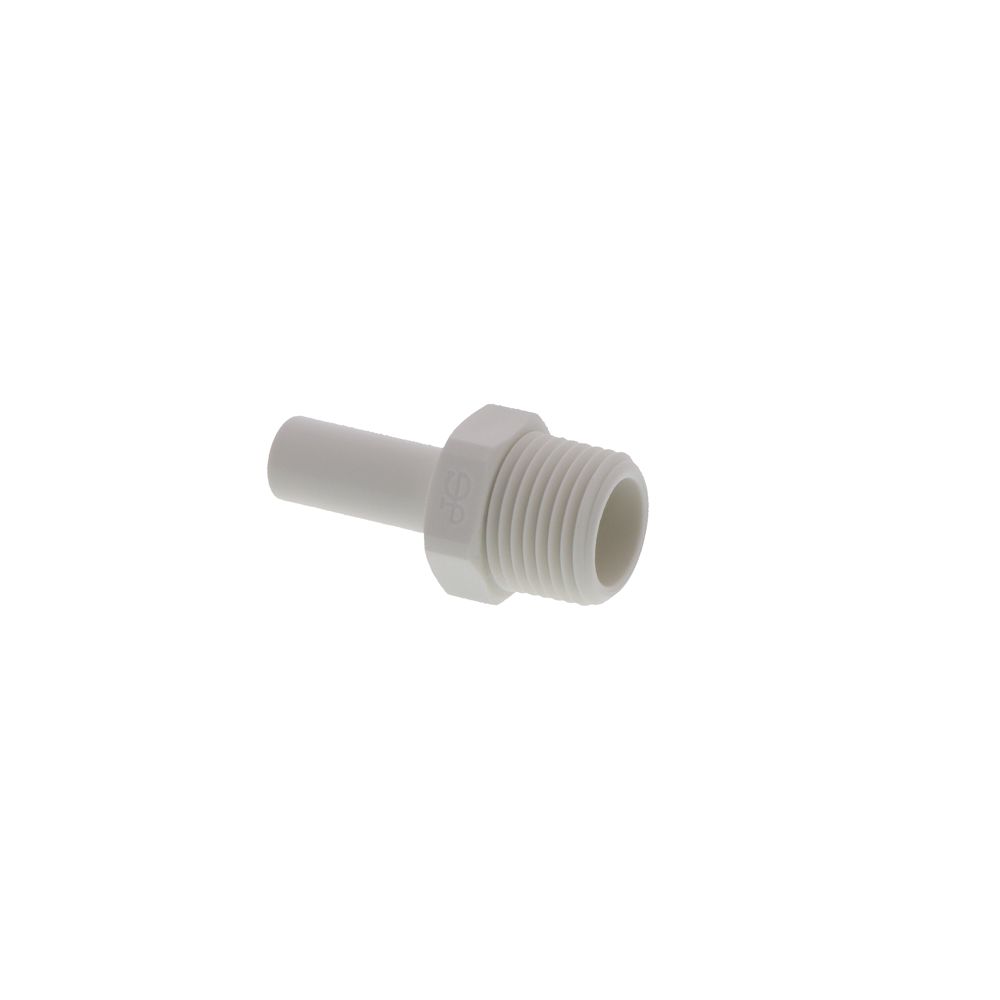 John Guest Stem Adapter Polypro - 3/8 x 3/8 NPTF