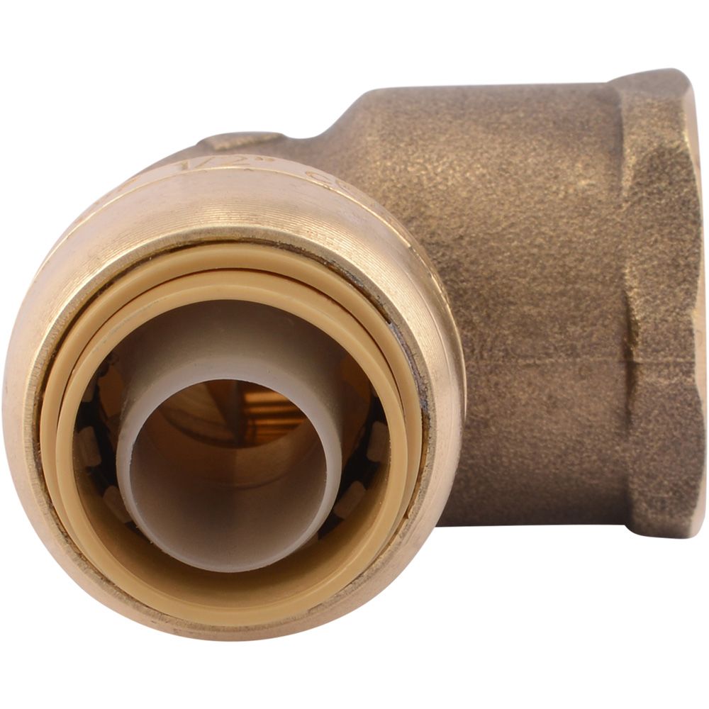 SharkBite® U308LF Lead-Free Brass Push-to-Connect Female Elbow - 1/2" x 1/2" FPT