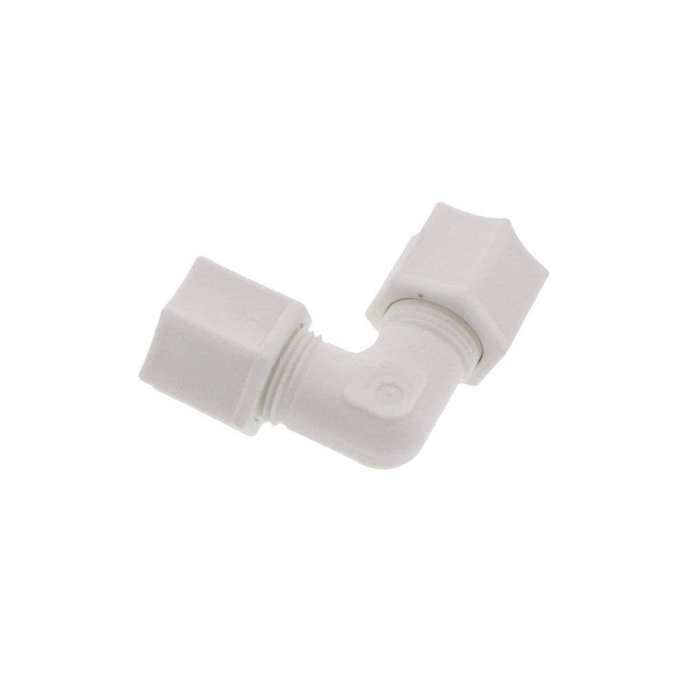 JACO 50-6-P-PG Polypropylene Union Elbow 3/8 OD Tube x 3/8 OD Tube
