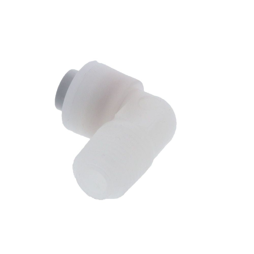 Kynar PVDF Male Elbow - 1/4 x 1/4 NPTF