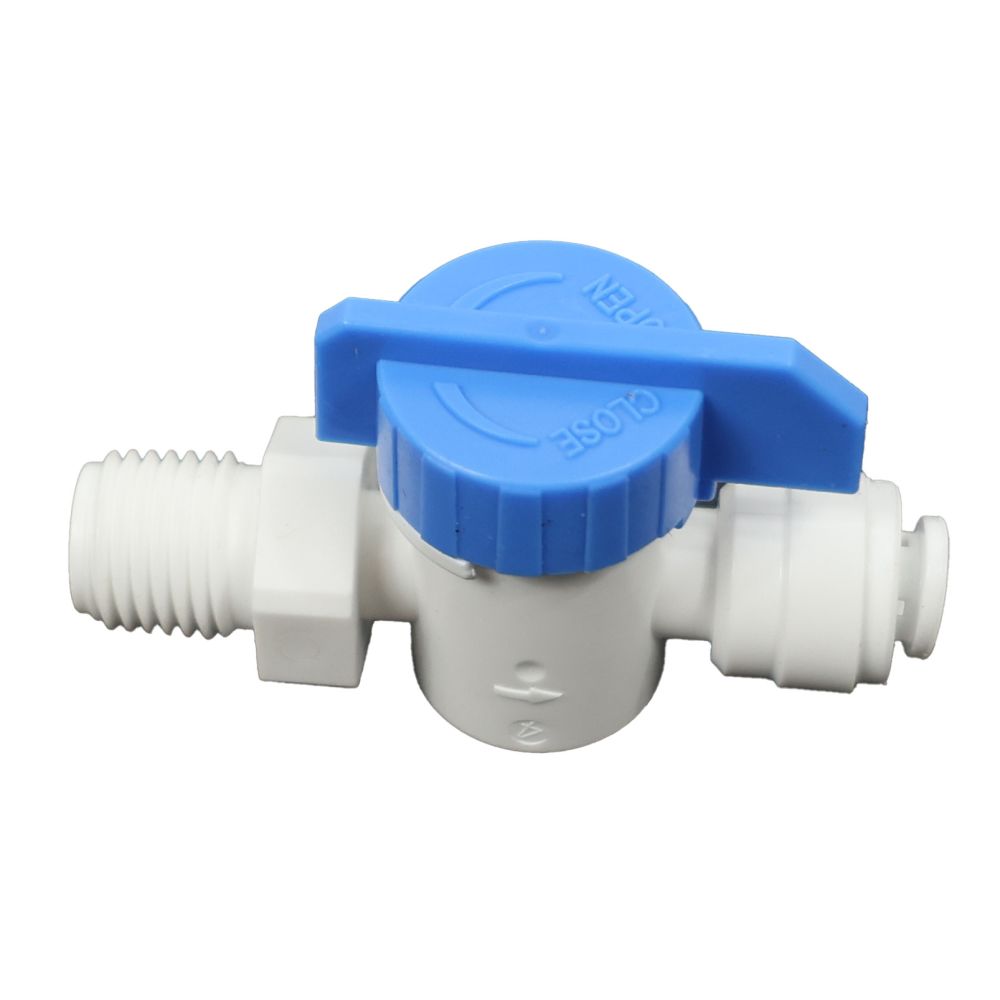 Inline Male Ball Valve 1/4 qc x 1/4 NPT