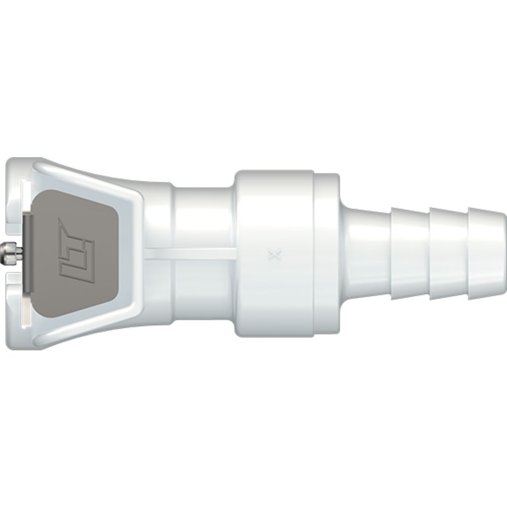 LinkTech 40AC Series Straight Female, Valved, 5/16" HB, Natural Acetal, Buna N