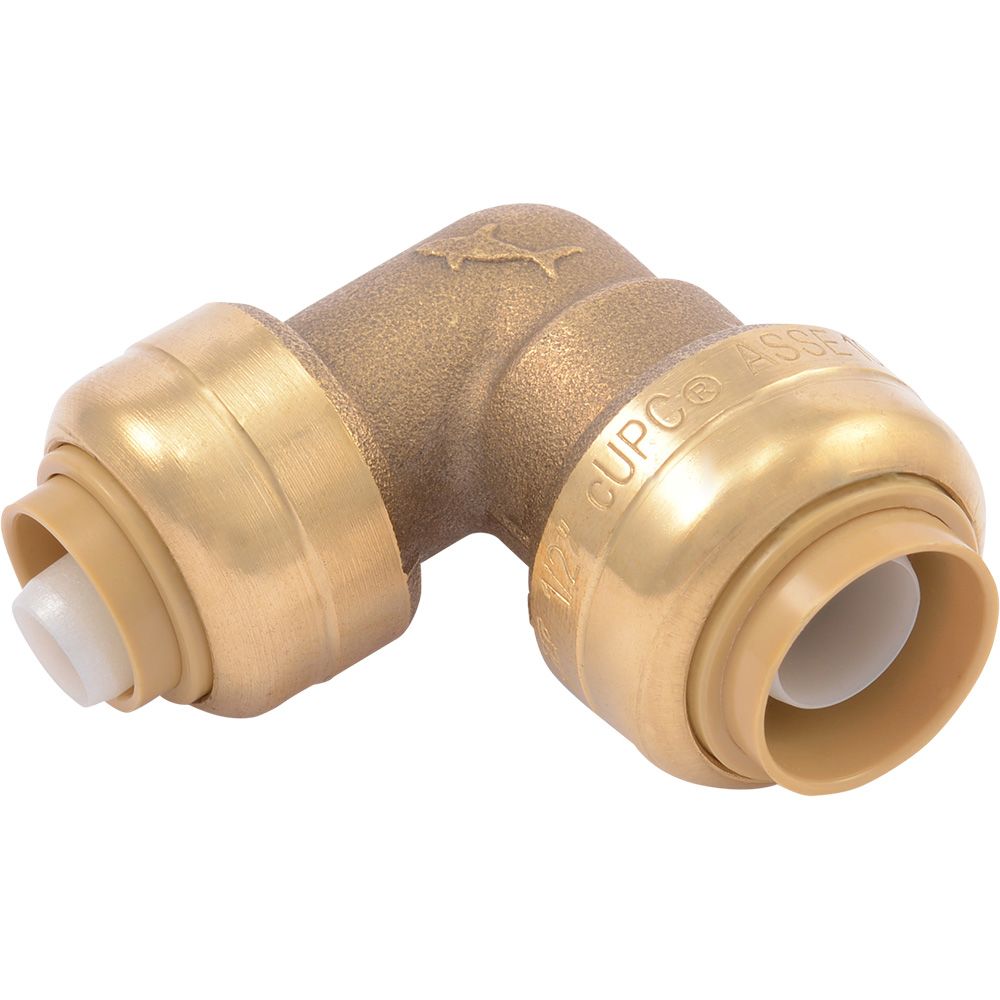 SharkBite® U272LF Lead-Free Brass Push-to-Connect Reducing Elbow - 1/2" x 3/8"