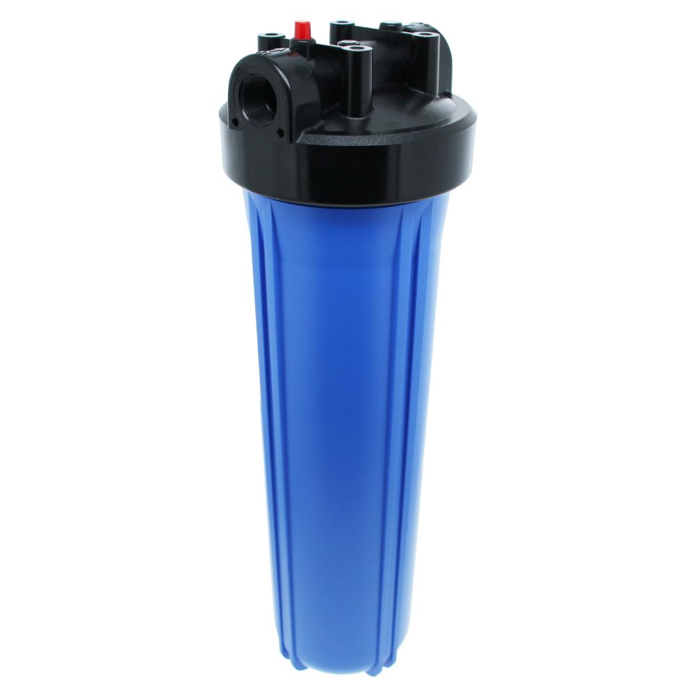 20" Neo-Pure Big Flow Filter Housing Blue Sump/Black Cap 3/4" with Pressure Relief