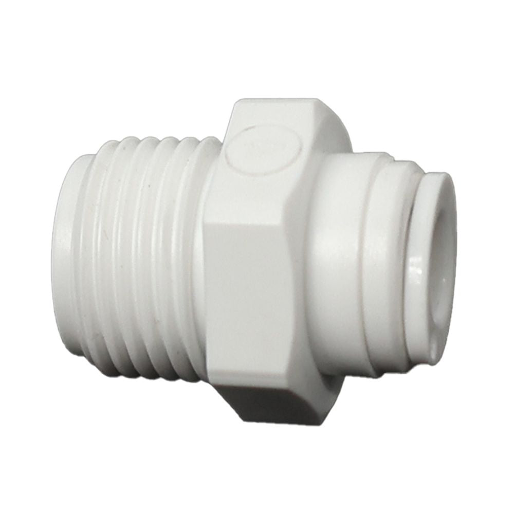 Male Connector Acetal 1/4 qc x 3/8 MNPT