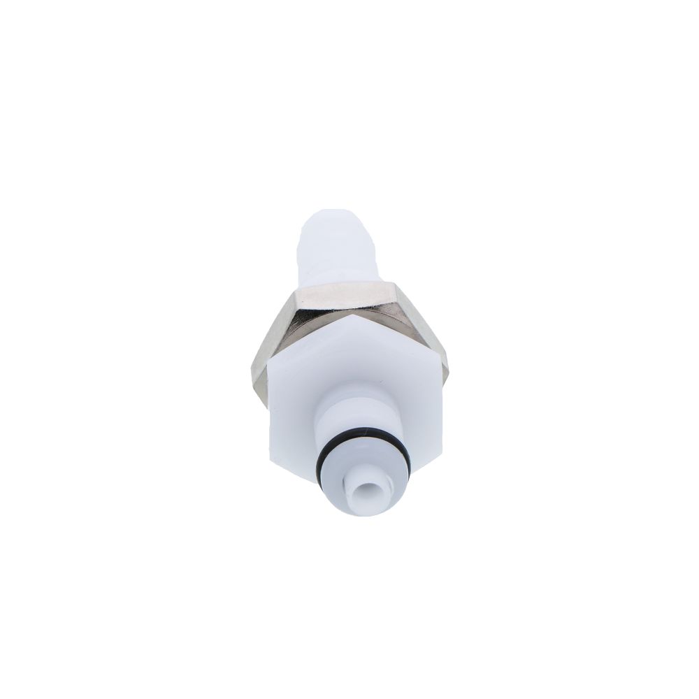 PMCD4204 Valved Panel Mount Hose Barb Coupling Insert 1/4 ID Barb