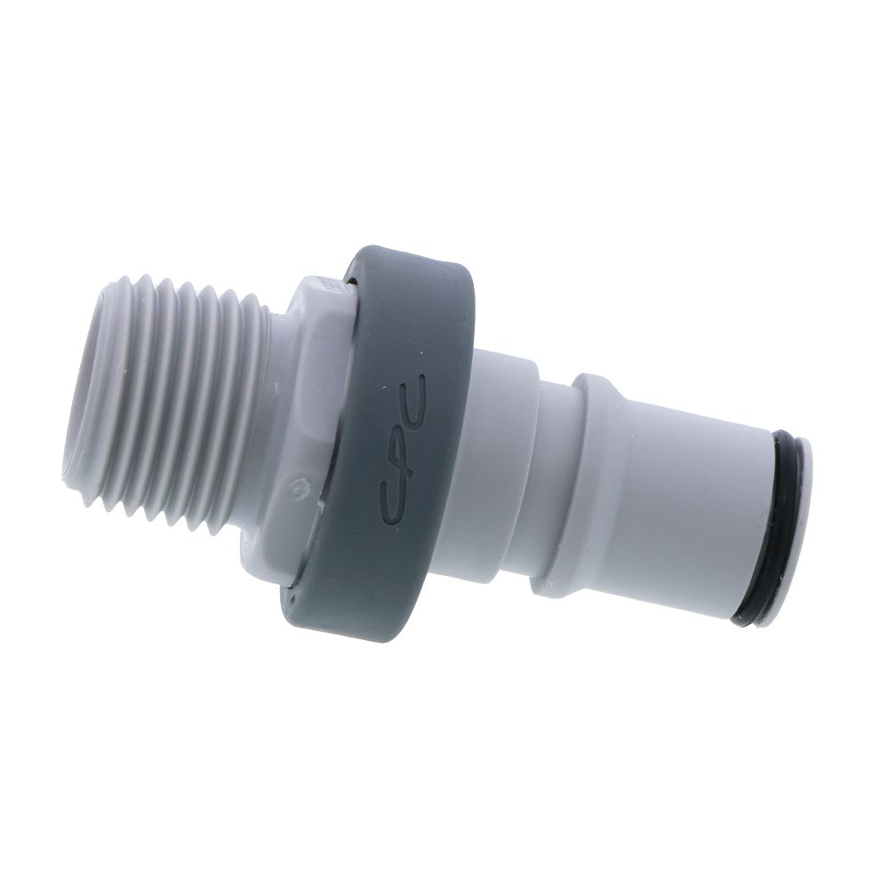 NS6D24008BSPT Valved Male Thread Coupling Insert 1/2 BSPT