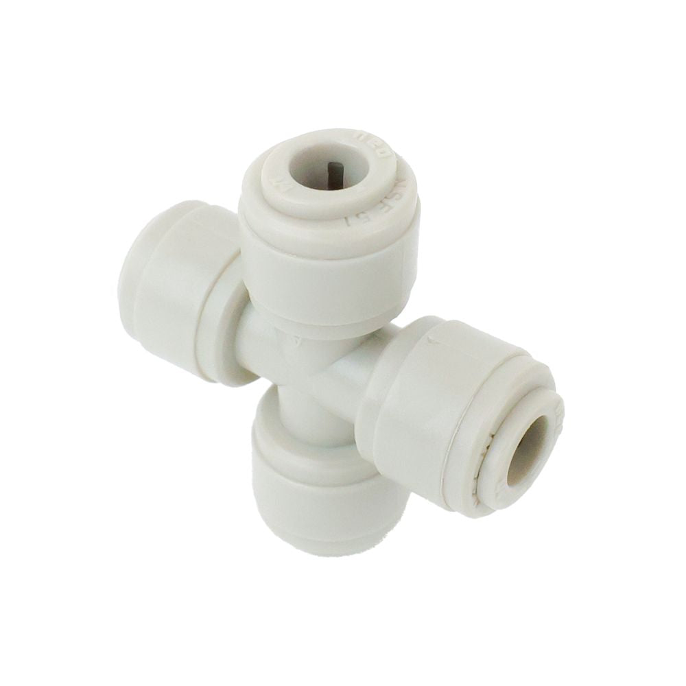 NeoFit - Acetal Gray Union Cross 1/4" tube