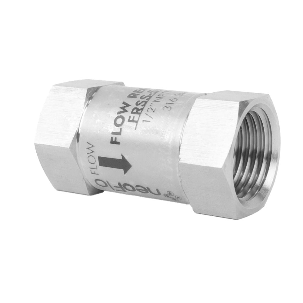 Neo-Pure Stainless Steel Flow Control 5 GPM SS - 1/2 FPT
