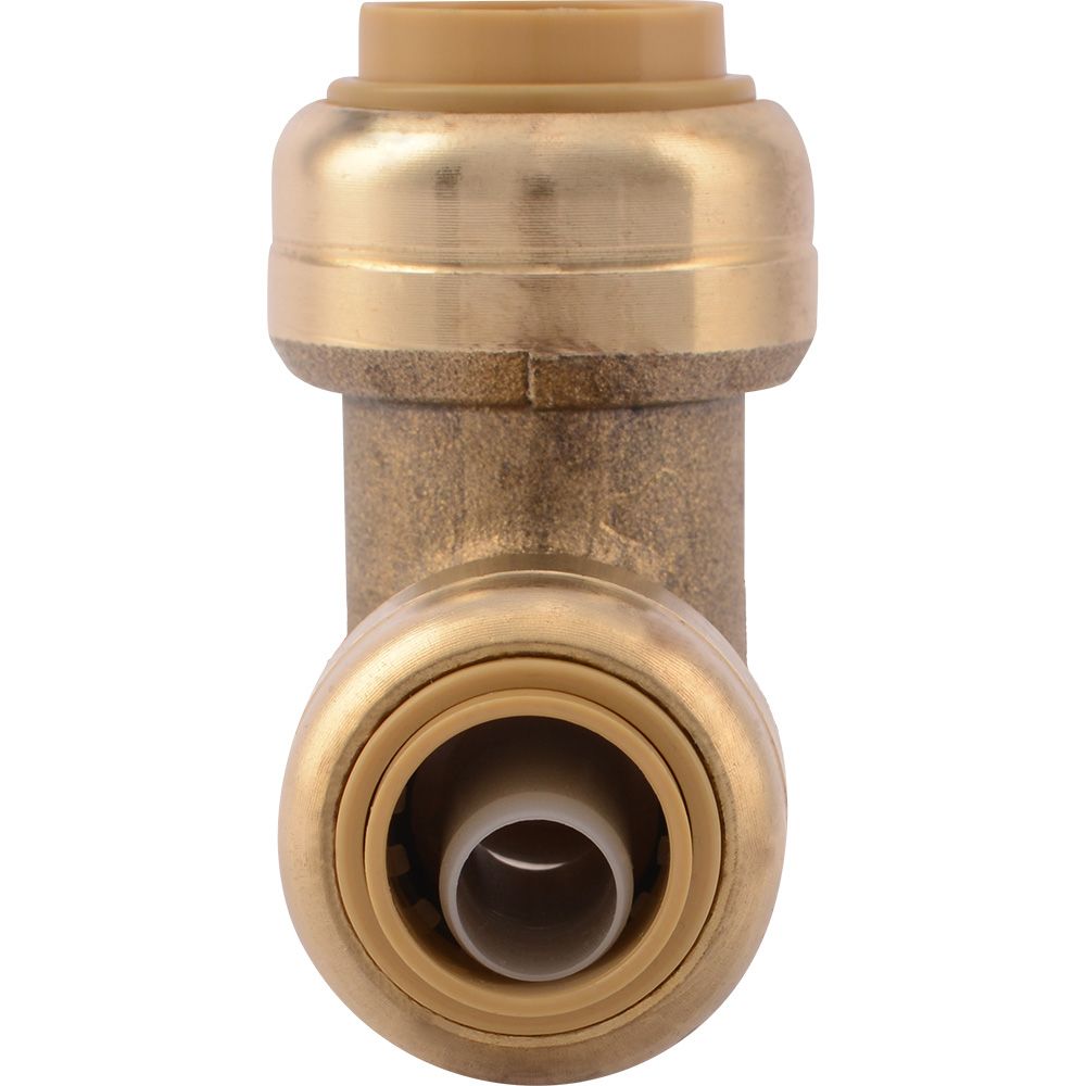 SharkBite® U364LF Lead-Free Brass Push-to-Connect Reducing Tee - 3/8" x 3/8" x 1/2"