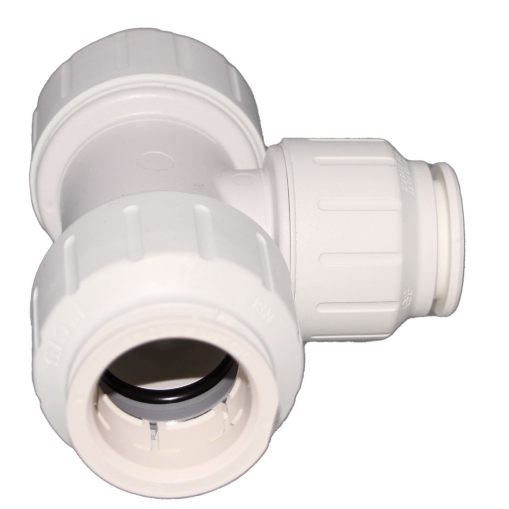 John Guest Reducing Tee - 1 x 1 x 3/4 CTS