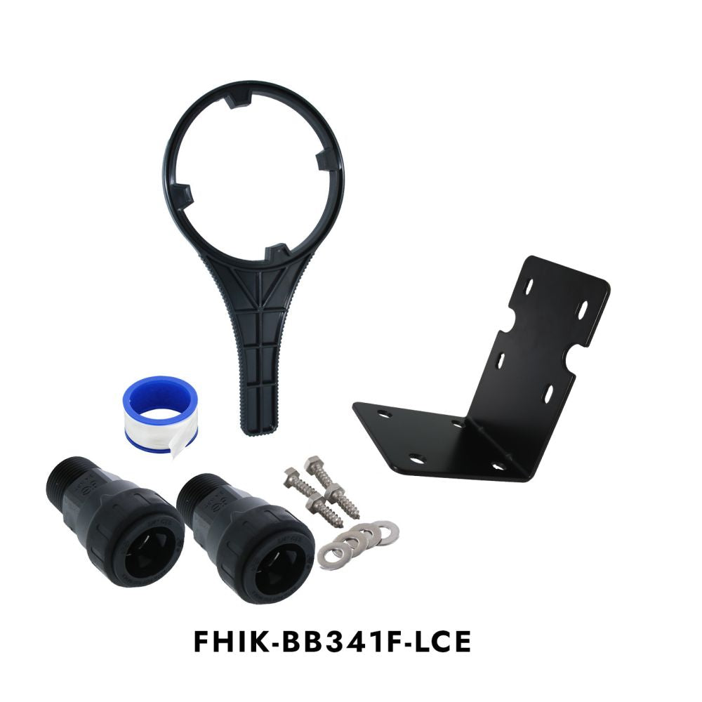 Big Flow Single Housing Install Kit - Black Bracket
