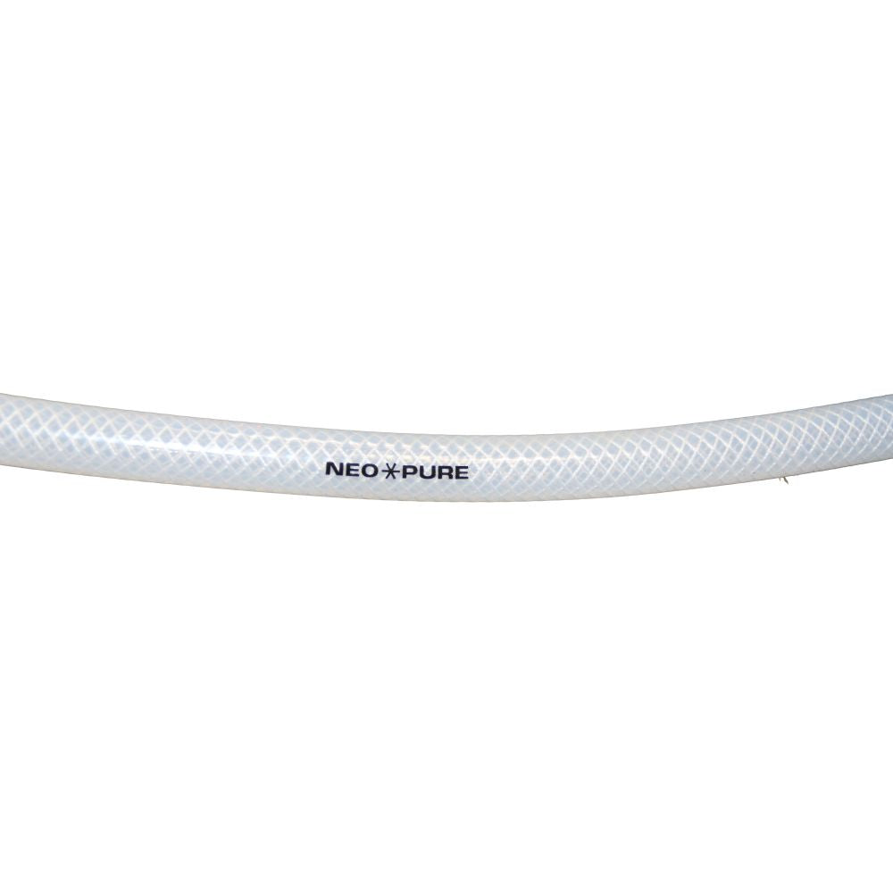 Braid Reinforced Silicone Tubing - 5/8 ID x .965 OD
