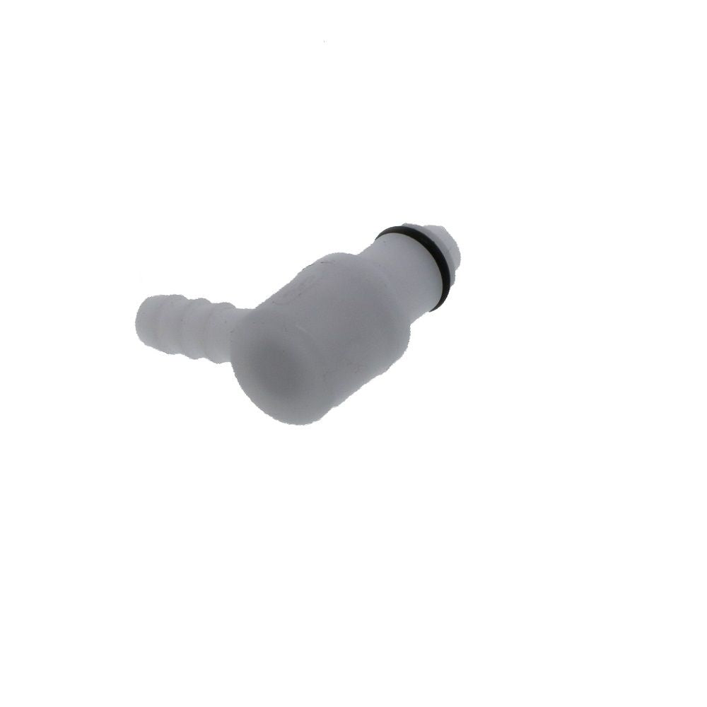 PLCD23004 Valved Elbow Hose Barb Coupling Insert 1/4 ID Barb