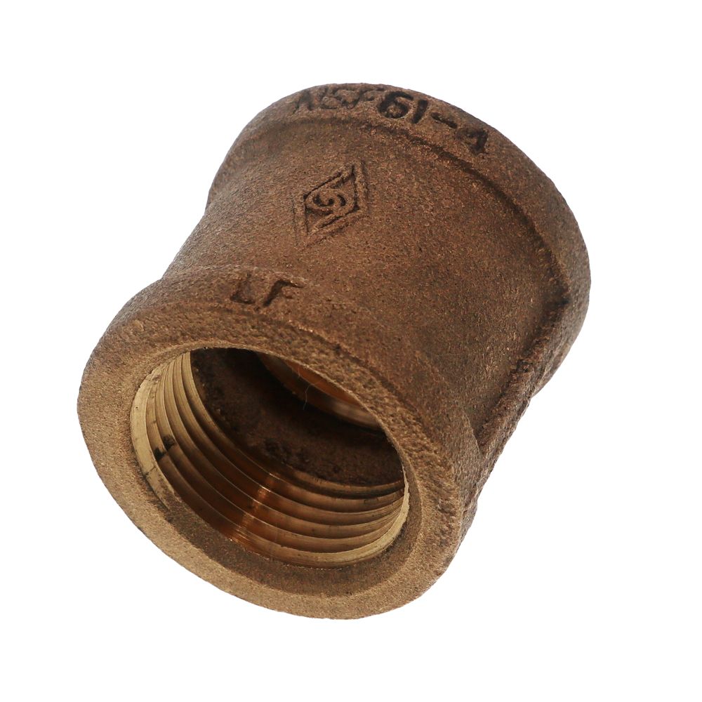 Threaded Bronze Coupling Lead-Free 1-1/4 FIPT x 1-1/4 FIPT
