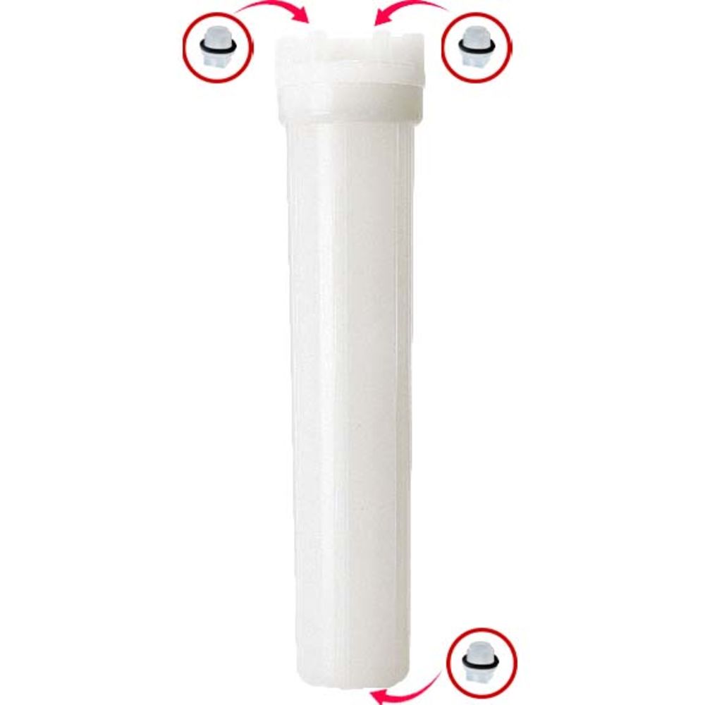 Pentek 150135 #20 All Natural Standard Housing w/ Double Cap Plugs