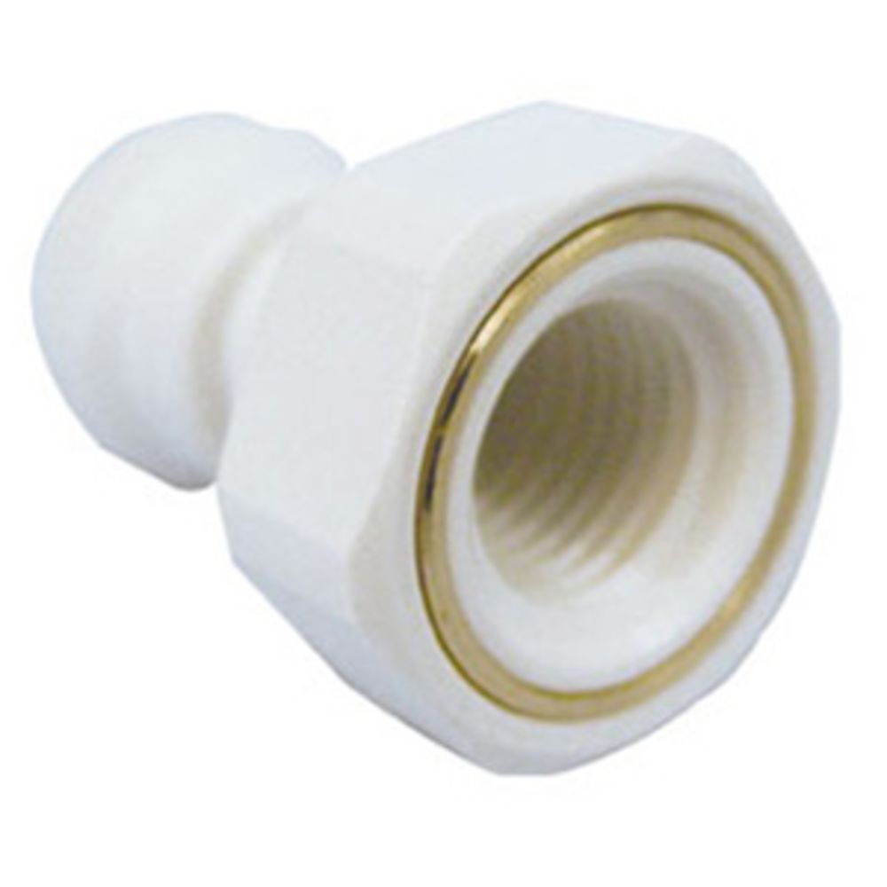 John Guest Female Adapter NPTF Polypro - 1/4 x 1/8 NPTF