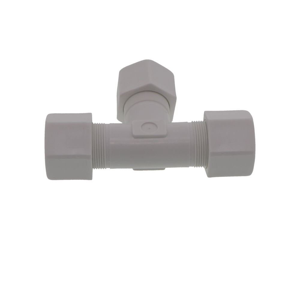 JACO 70-12-P-PG Polypropylene Union Tee 3/4 OD Tube x 3/4 OD Tube x 3/4 OD Tube