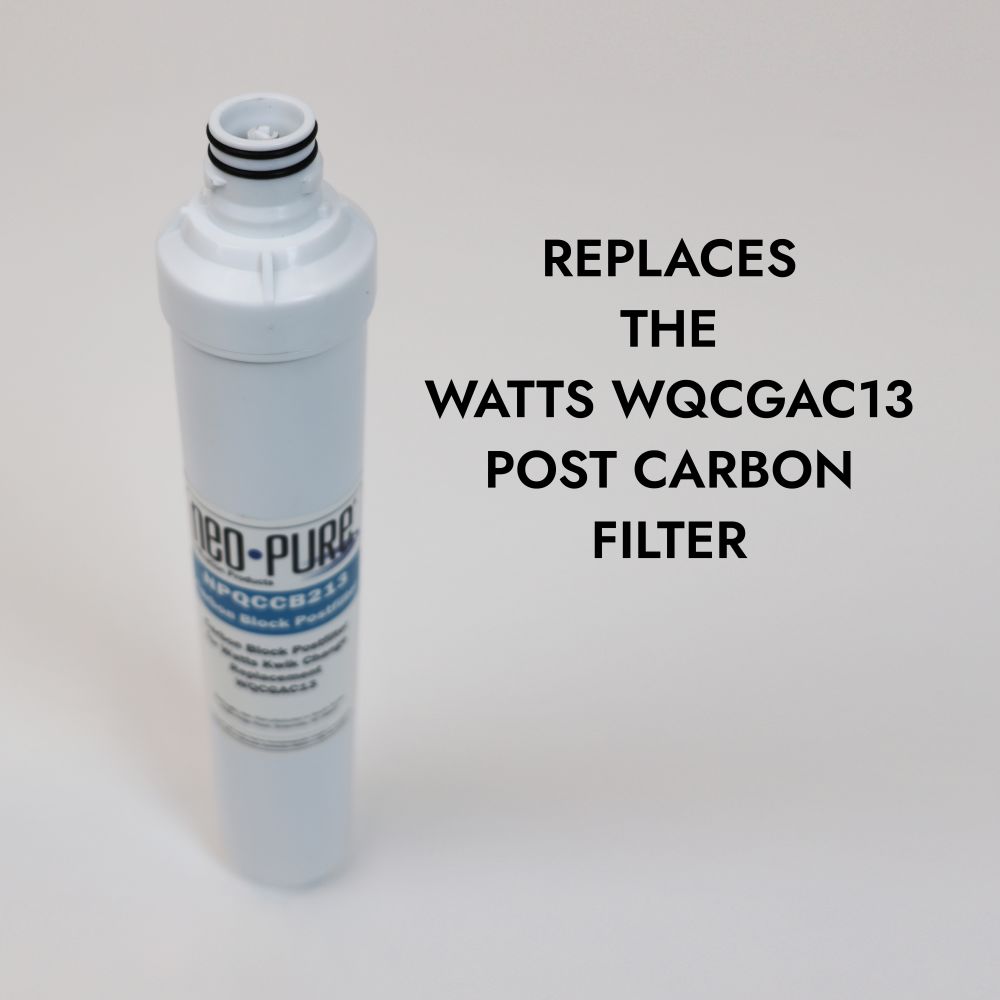 Neo-Pure Kwik Change 13" GAC Carbon Post Filter Replacement For Watts WQCGAC13