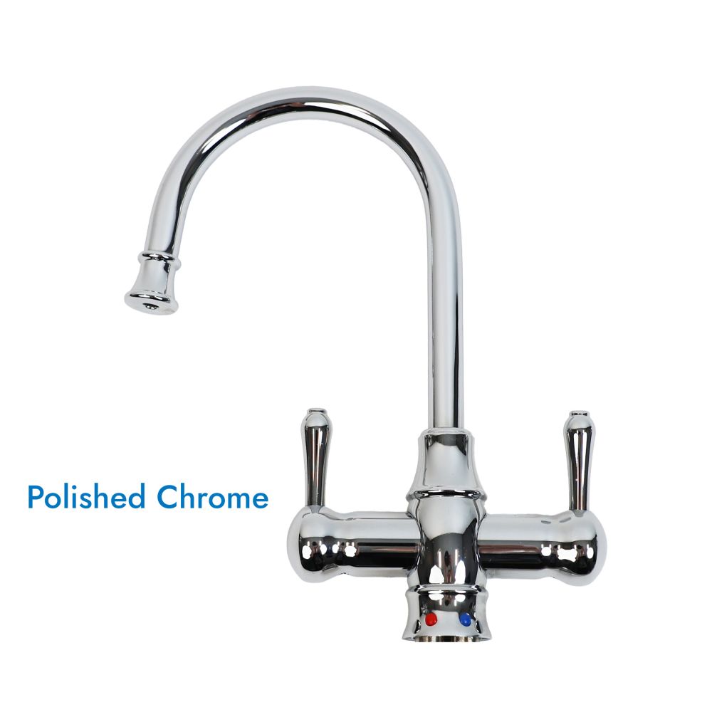 Mountain Plumbing MT1851-NL Traditional Hot & Cold Water Dispenser w/ Bottle Spout & Curved Handles