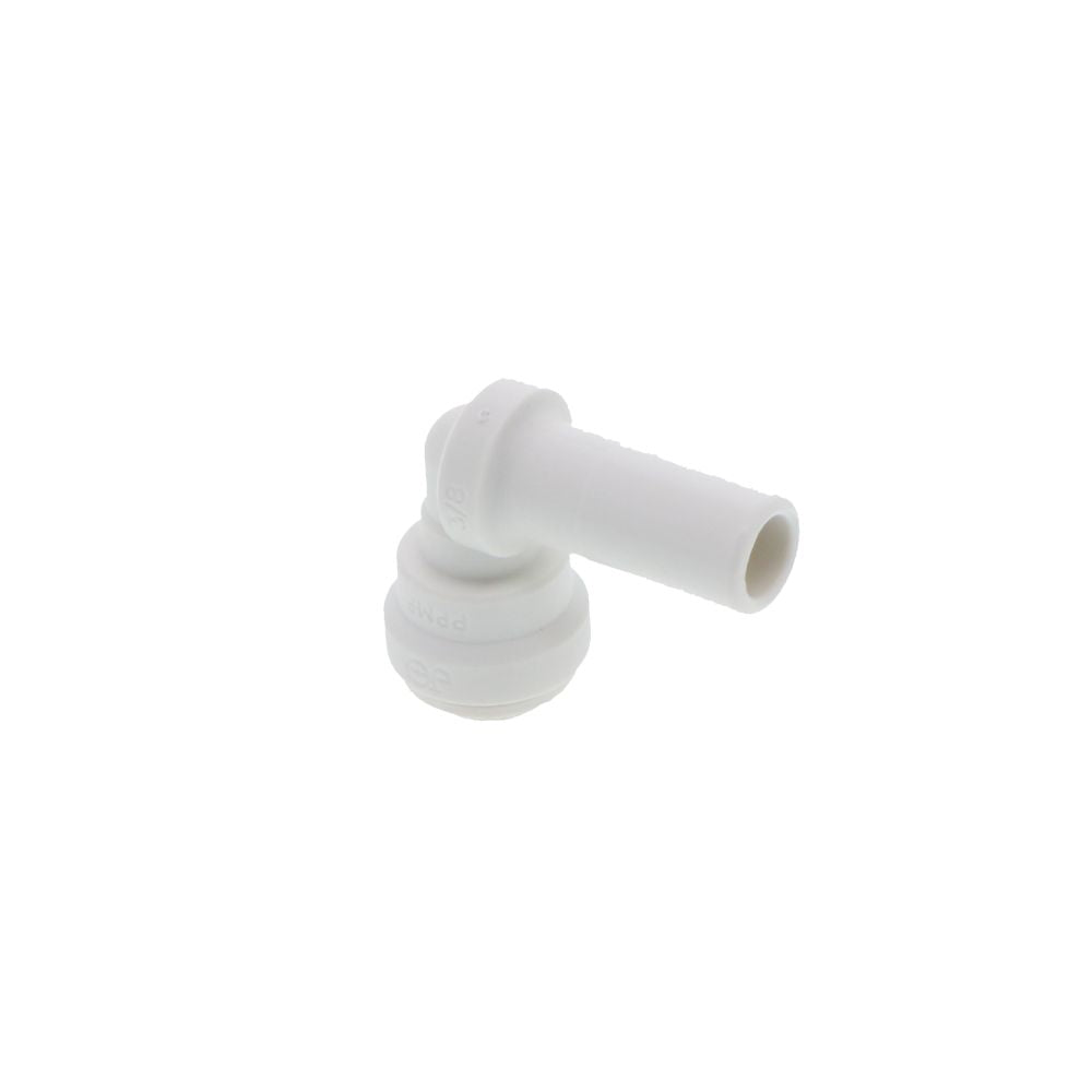 John Guest Stem Elbow Connector Polypro - 3/8 Stem x 1/4