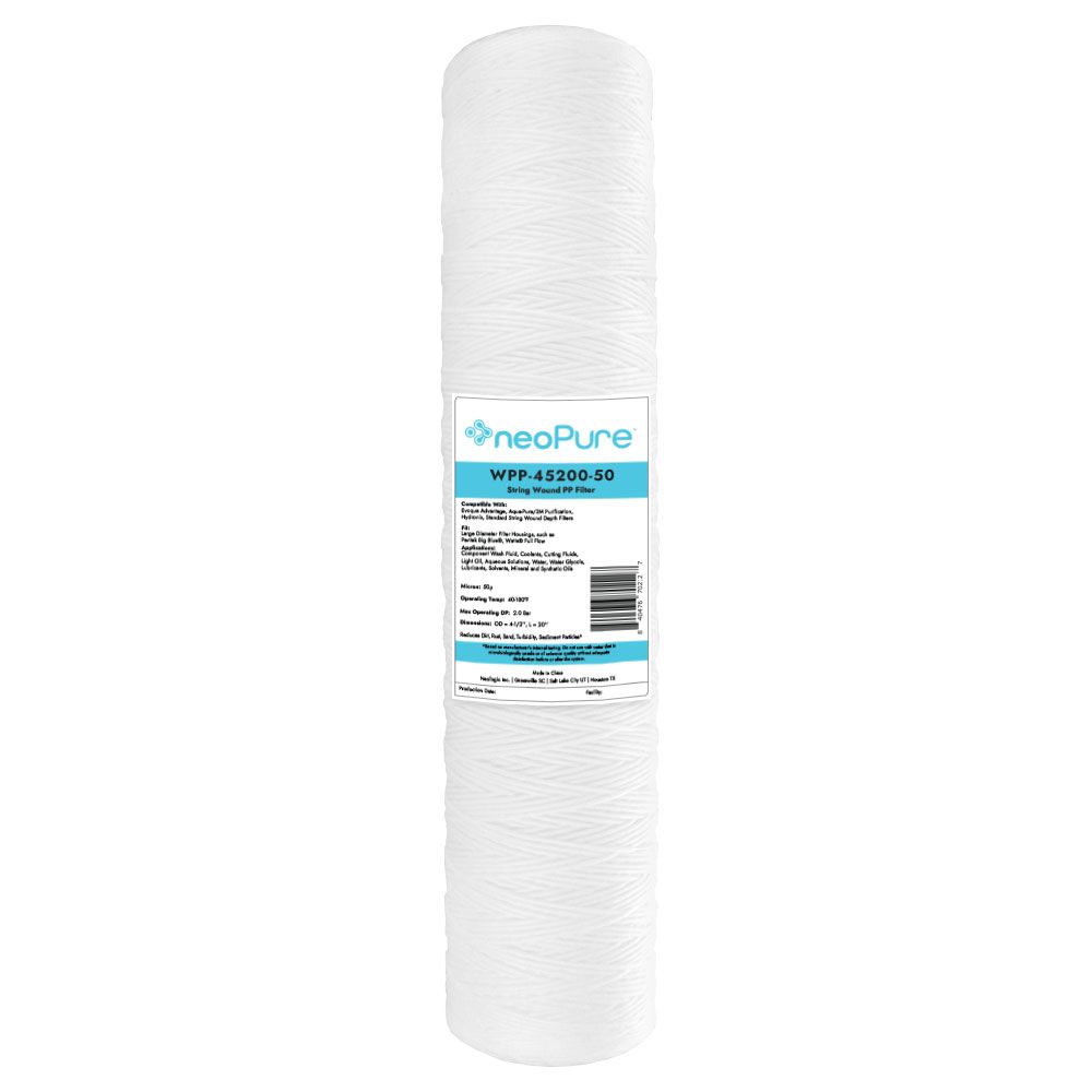 Neo-Pure WPP-45200-50 20" Surfactant Free BB String Wound Filter 50 Micron