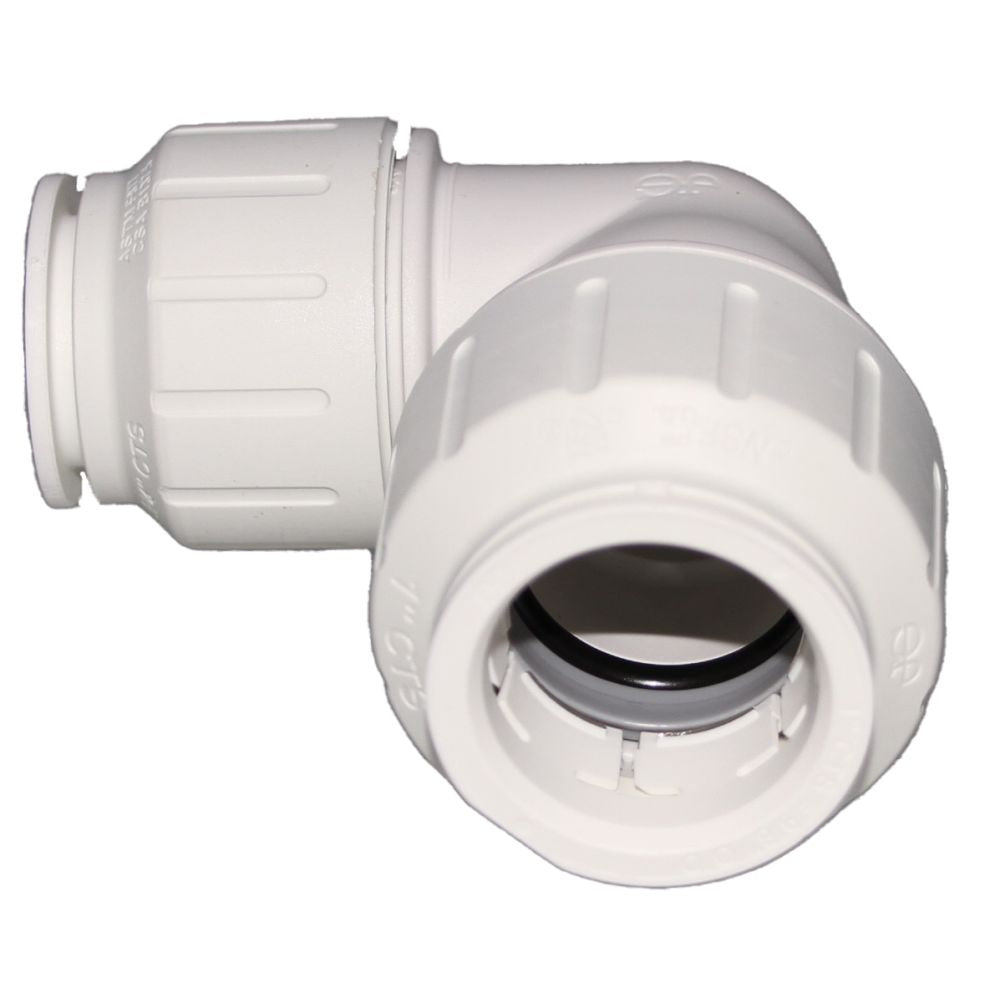 John Guest Reducing Union Elbow - 1 CTS x 3/4 CTS