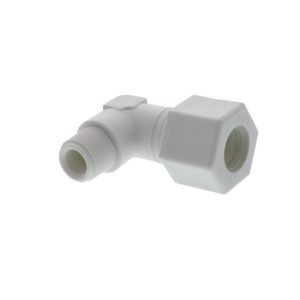 JACO 40-10-6-P-PG Polypropylene Male Elbow 5/8 OD Tube x 3/8 MPT