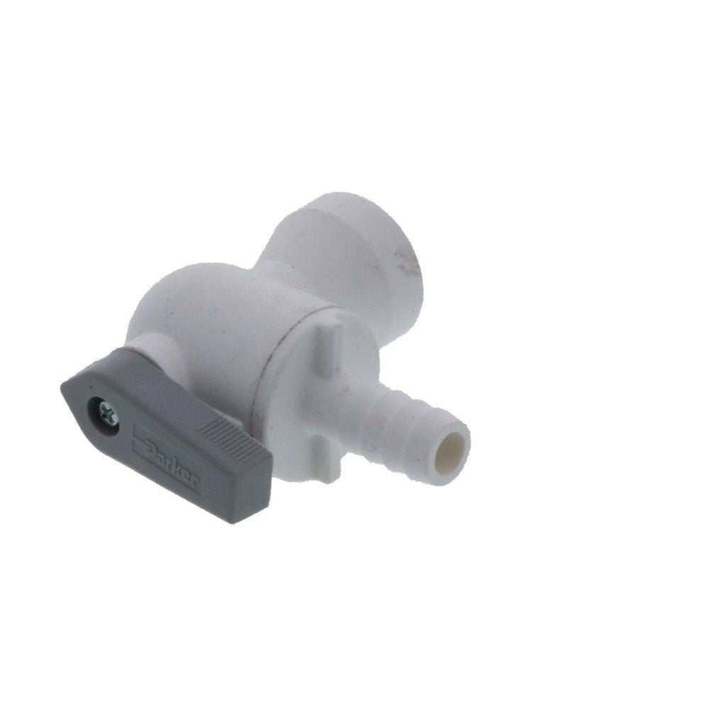 Parker Liquifit Par-Barb Valve Female Elbow - 3/8 ID Barb x 3/8 FPT