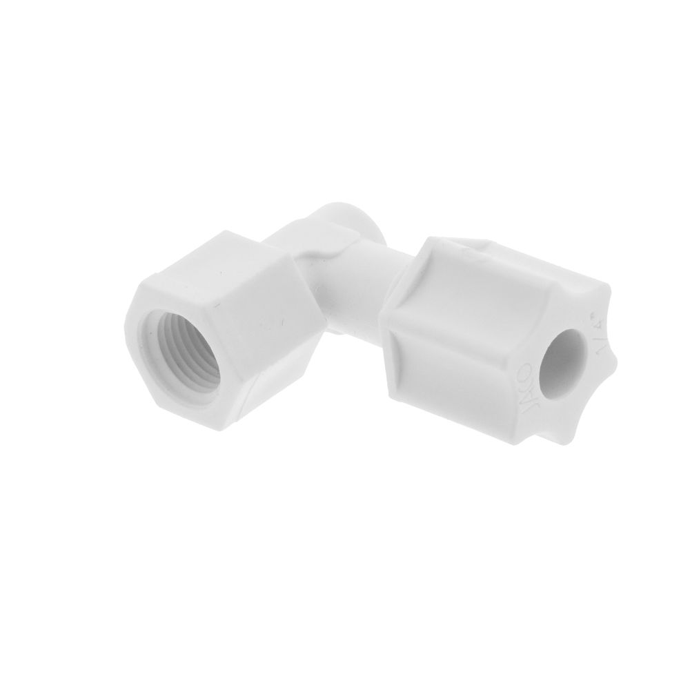 JACO 45-4-2-P-O Polypropylene Female Elbow 1/4 OD Tube x 1/8 FPT