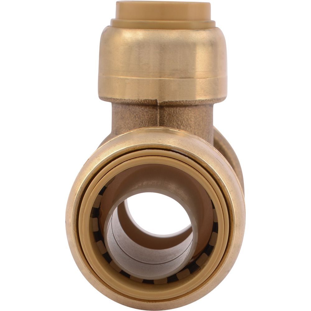 SharkBite® U412LF Lead-Free Brass Push-to-Connect Reducing Tee - 3/4" x 3/4" x 1/2"