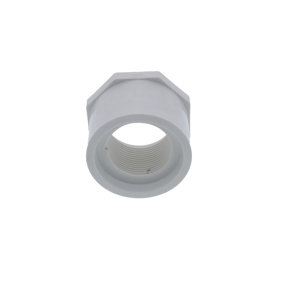 Schedule 40 PVC Bushing 2" SPIGOT x 1-1/4" FPT