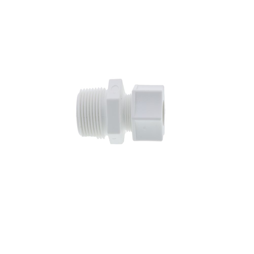JACO 10-6-8-P-PG Polypropylene Male Connector 3/8 OD Tube x 1/2 MPT