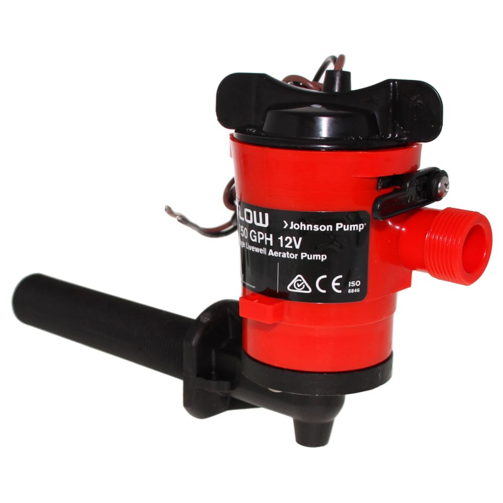Johnson Pump - Cartridge Aerator Pump 750 GPH 12V - 90°