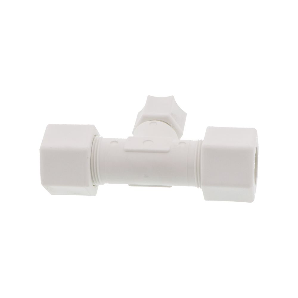 JACO 70-10-6-P-PG Polypropylene Union Tee 5/8 OD Tube x 5/8 OD Tube x 3/8 OD Tube