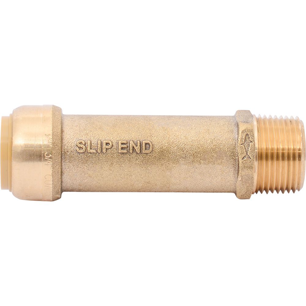 SharkBite® U3134LF Lead-Free Brass Push-to-Connect SLIP Male Adapter - 3/4" Slip x 3/4" MPT