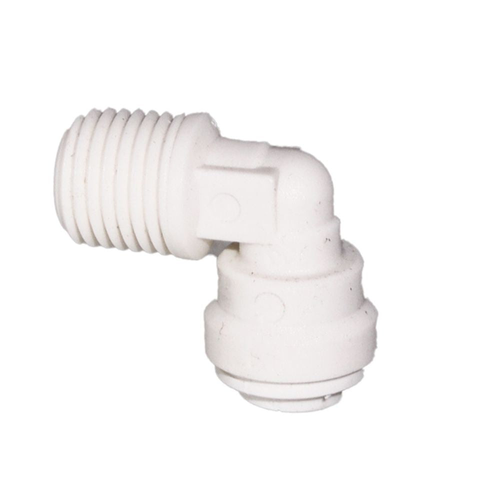 John Guest Fixed Elbow NPTF Polypro - 1/4 x 1/4 NPTF