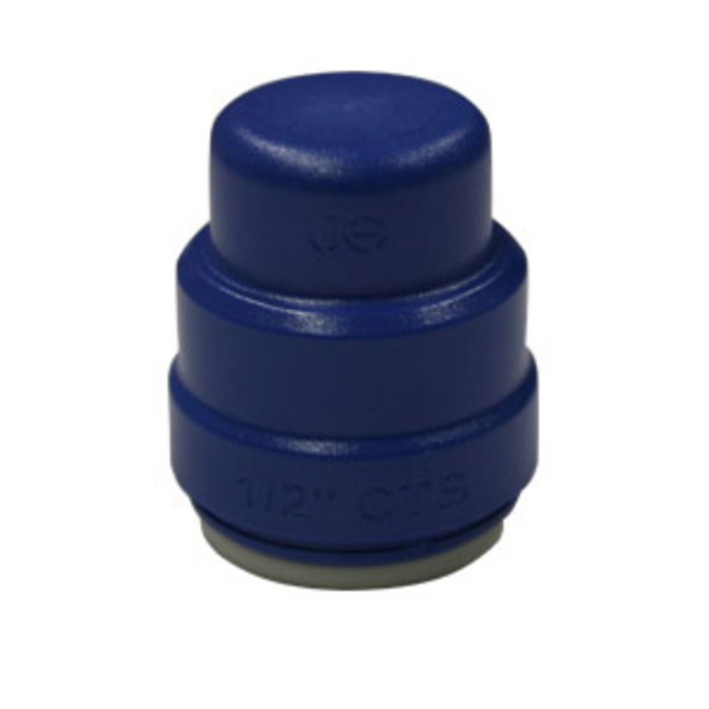 John Guest Color Coded End Cap Blue - 3/4 CTS Test Cap
