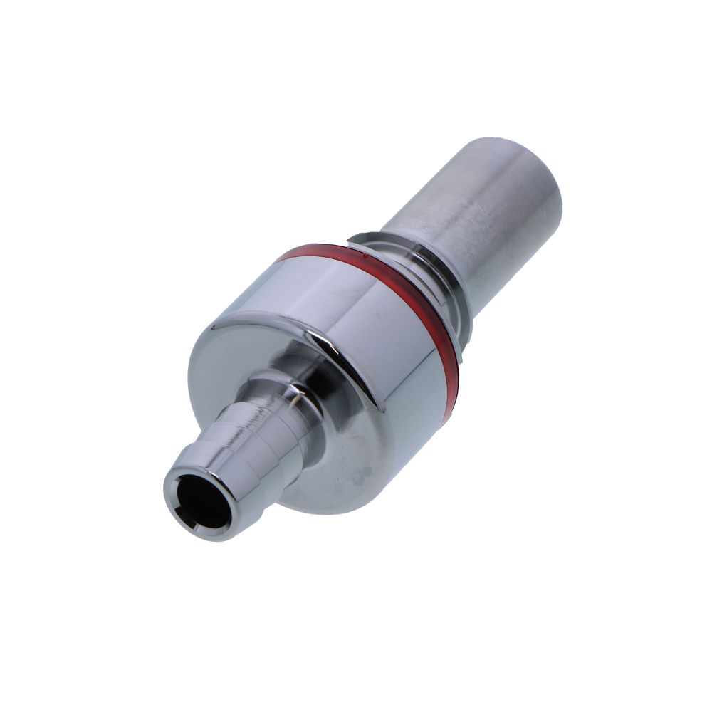 LQ6D22006RED Valved In-Line Liquid Cooling Coupling Insert 3/8 ID Barb Warm Red