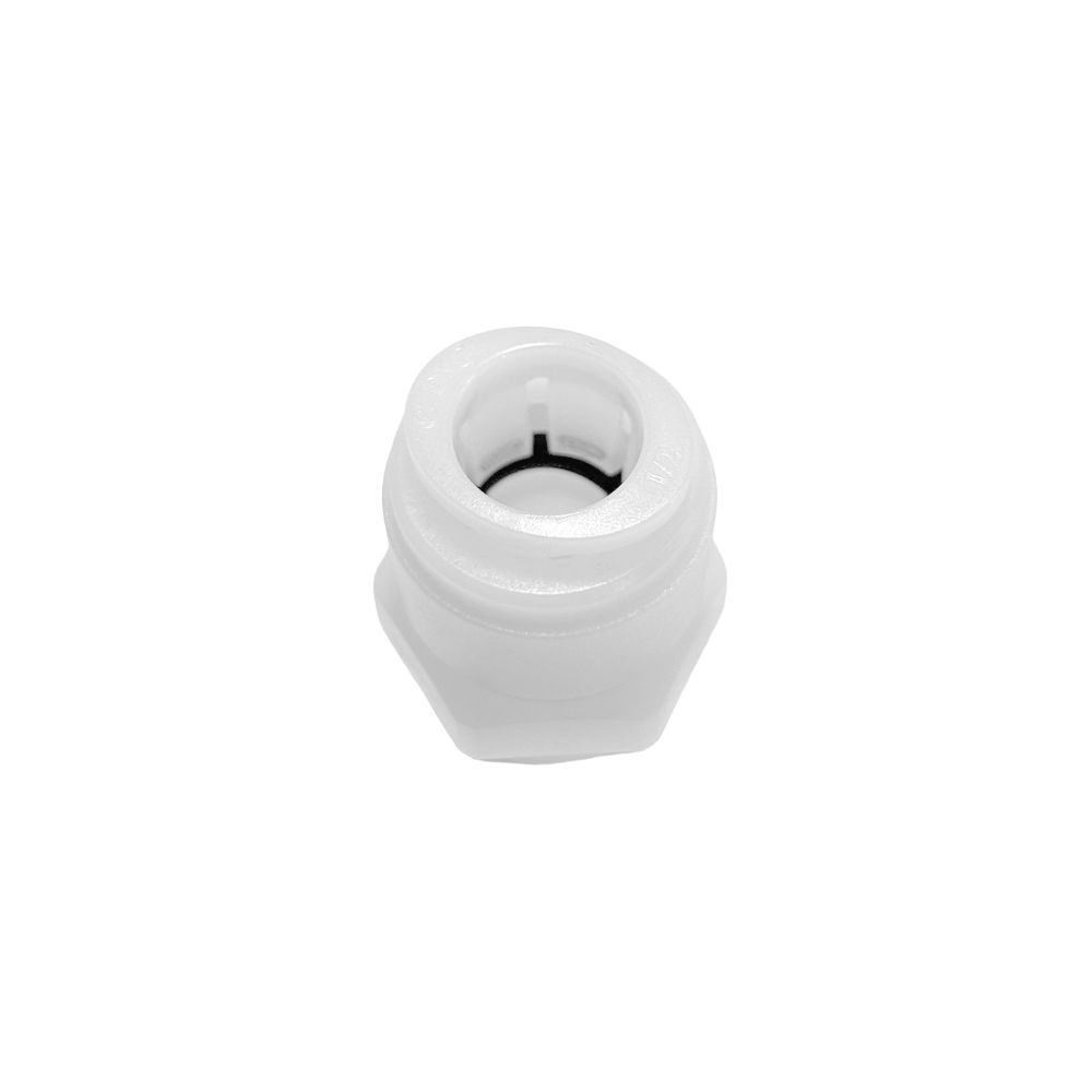 NeoFit - Acetal Natural White Male Connector 1/2" tube x 3/8"NPTF
