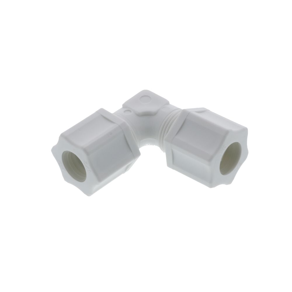 JACO 50-8-P-PG Polypropylene Union Elbow 1/2 OD Tube x 1/2 OD Tube