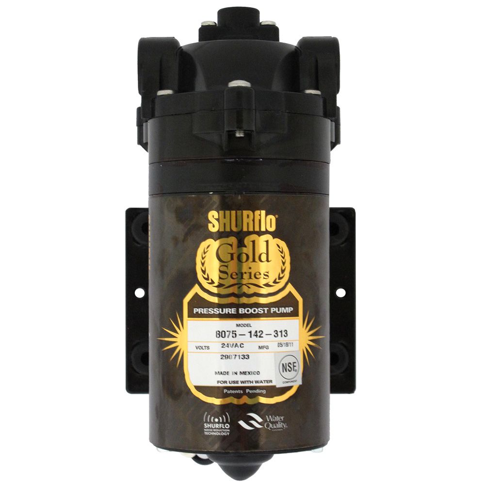SHURflo 8075-142-313 Gold Series RO Booster Pump 100 GPD 90 PSI 24V
