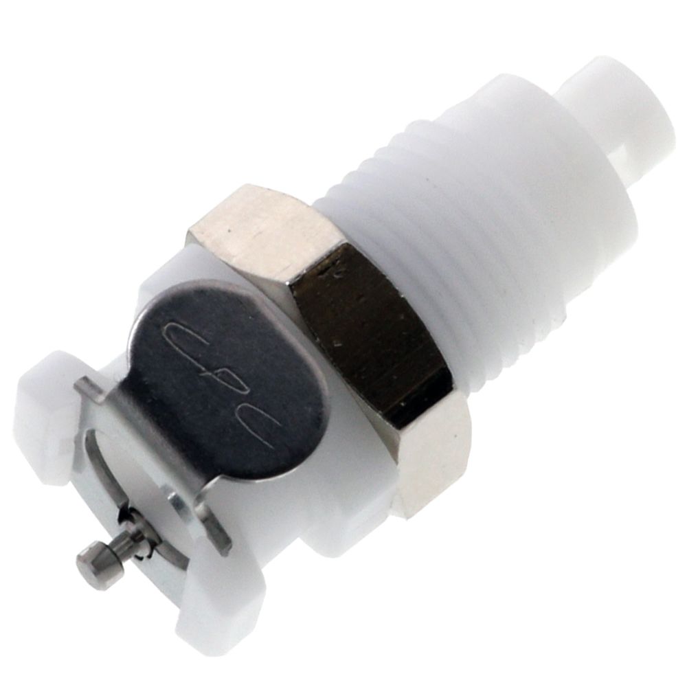 PMCD1601 Valved Panel Mount Hose Barb Coupling Body 1/16 ID Barb