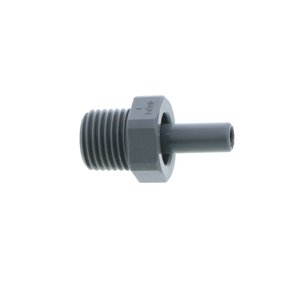 John Guest Stem Adapter BSPT - 1/4 x 1/4 BSPT
