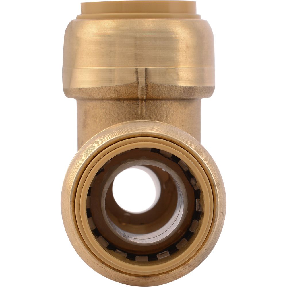 SharkBite® U444LF Lead-Free Brass Push-to-Connect Reducing Tee - 3/4" x 1/2" x 3/4"