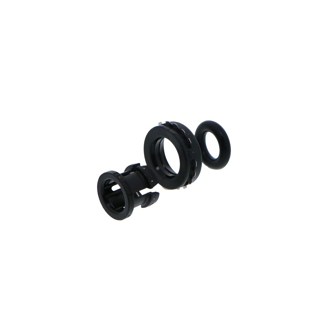 John Guest Plastic Half Cartridge - 6mm Black Single Nitrile O-ring